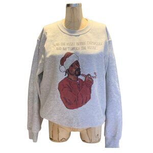 Christmas Novelty Grey Crewneck Sweatshirt Unisex Size Small